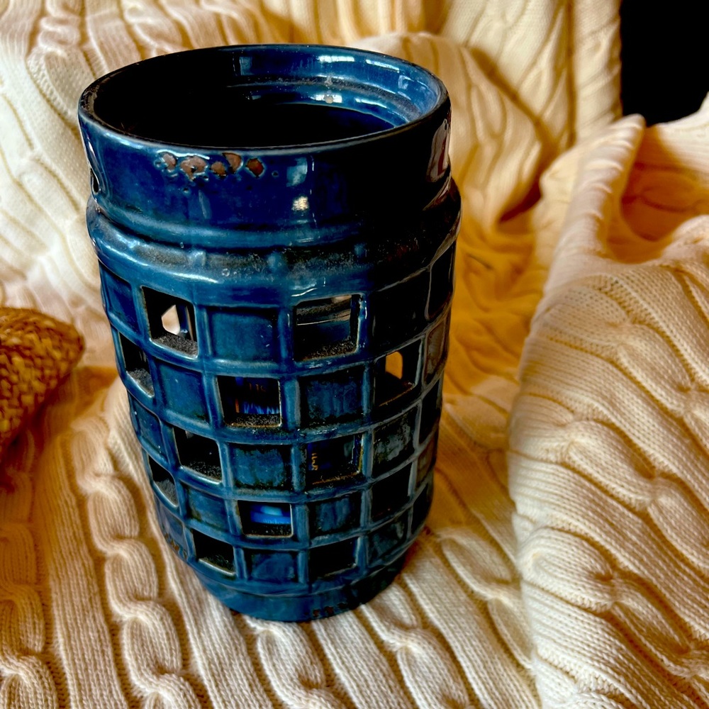 2 Teal colored Kohls candle holder. $10